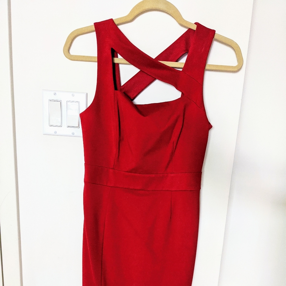 ALI & JAY Cutout Yoke Sheath Dress